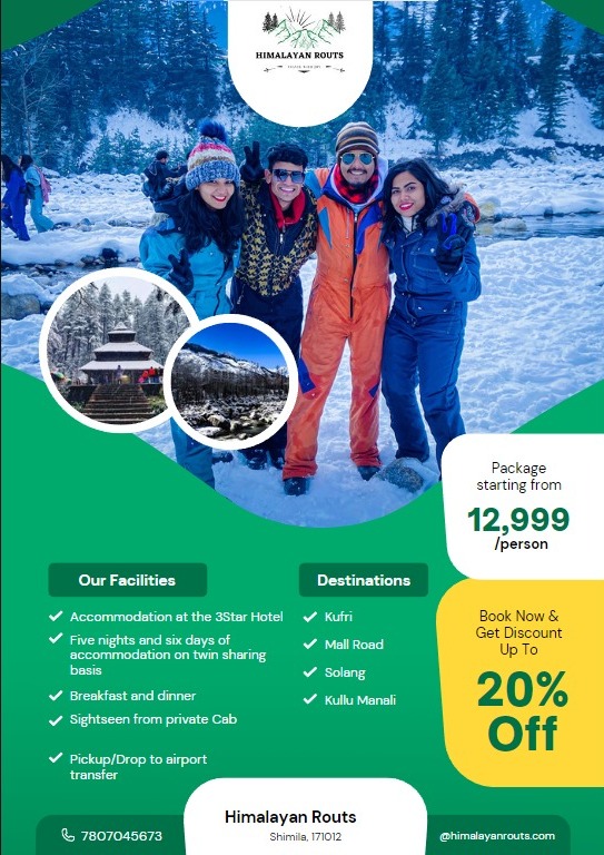 Shimla Manali 5N 6D Package