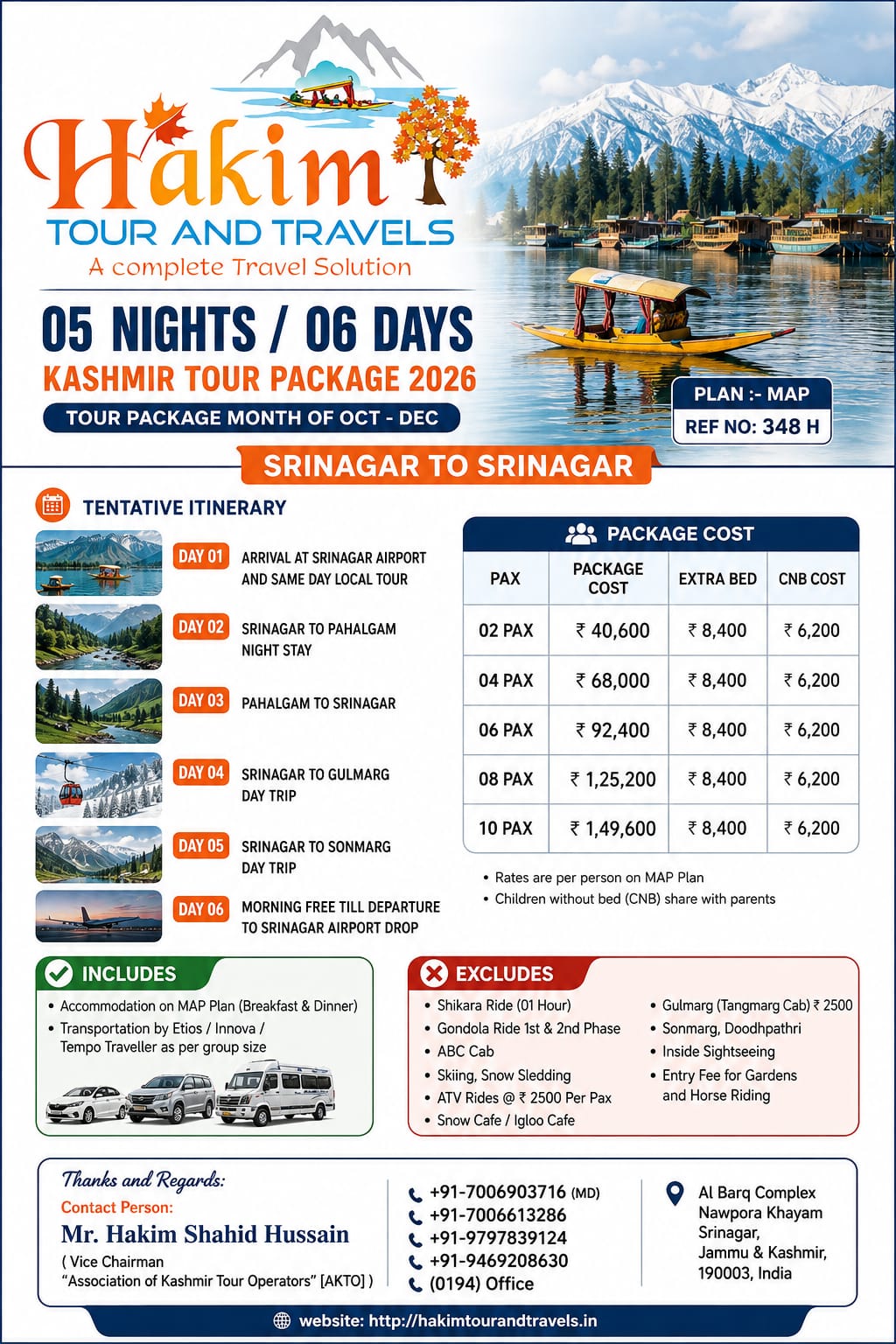 Kashmir Package - 5 Nights 6 Days